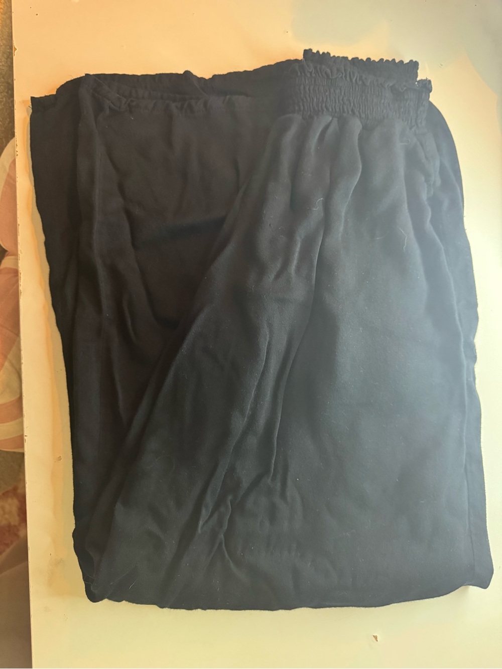 Wild Fable Black Elastic-Waist Flowy Wide Leg Pants